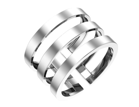 Серебряное кольцо на фалангу