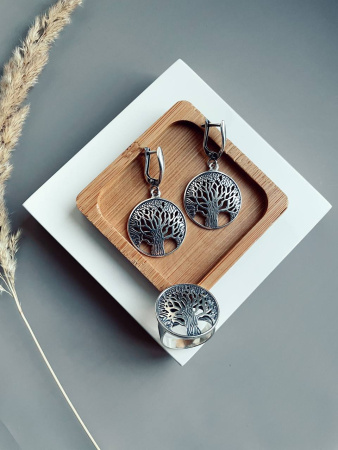 Серебряное кольцо «Древо жизни»