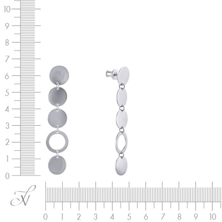 Серебряные серьги «Bubbles»