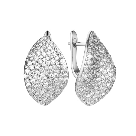 Серебряные серьги «Лепесток»