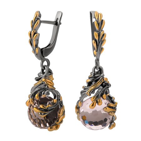 Серебряные серьги «Брызги»