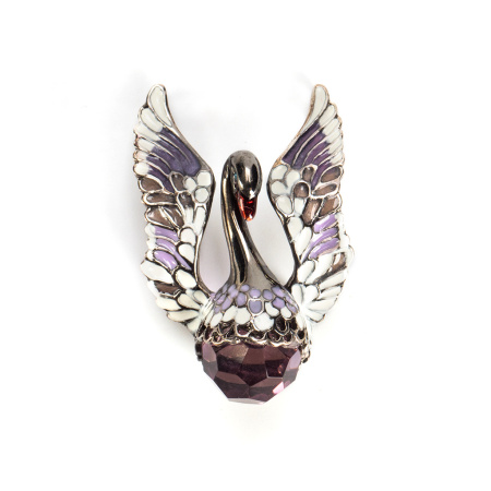 Серебряная подвеска «Лебедь»