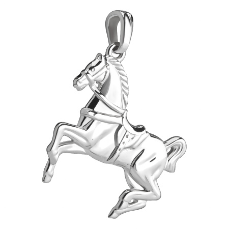 Подвеска из серебра 925 Лошадь скакун конь