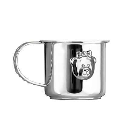 Кружка детская «Мишка-малышка» с позолотой и эмалью