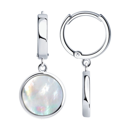 Серьги из серебра с перламутром SOKOLOV