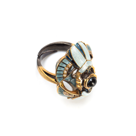 Серебряное кольцо «Скарабеи»