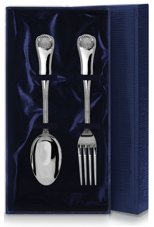 Серебряный набор «Визит» столовая ложка и вилка