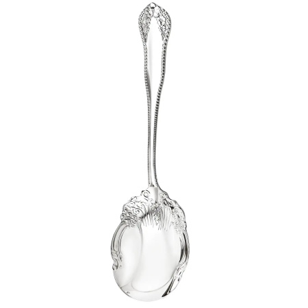 Ложка для салата «Узоры» из серебра