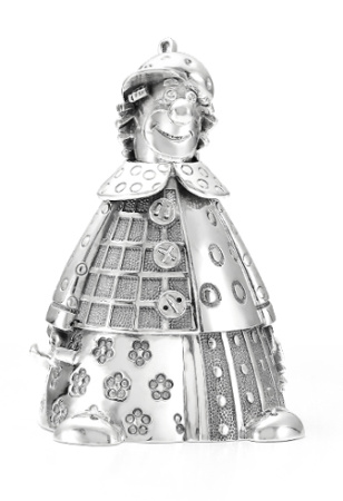 Серебряный колокольчик «Клоун»