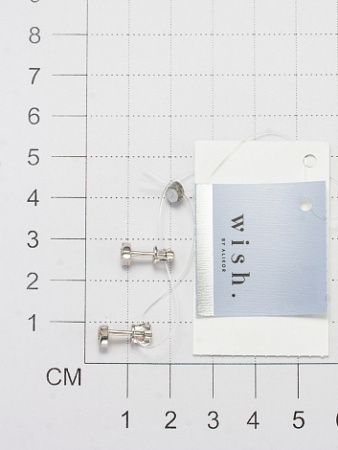 Серьги серебряные с бриллиантами