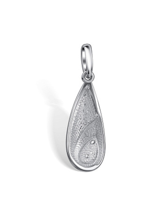 Подвеска из серебра с бриллиантом