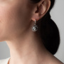 Серьги из серебра «Вельможа»