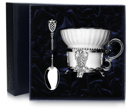 Чашка чайная «Меценат» с ложкой