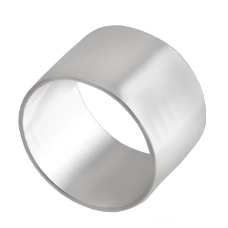 Кольцо из серебра «Тоннель» широкое базовое