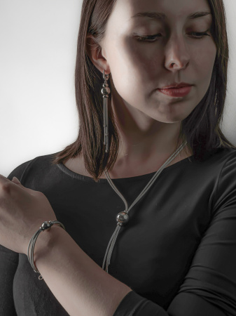 Серебряное колье