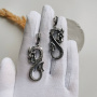 Серьги из серебря «DRACO»