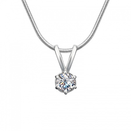 Серебряная подвеска с фианитом