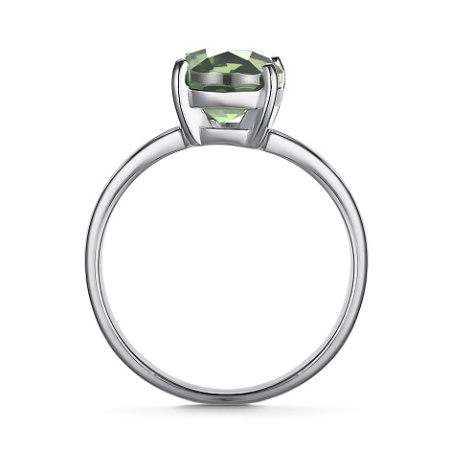 Кольцо из серебра с празиолитом