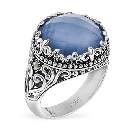 Серебряное кольцо с кварцем