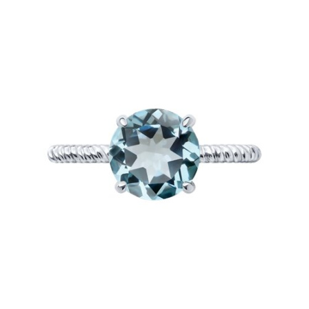 Серебряное кольцо с топазом
