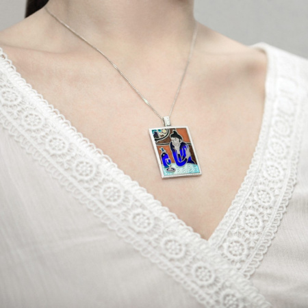 Серебряная подвеска «Любительница абсента»