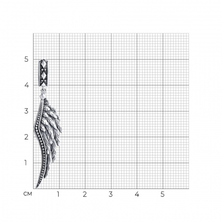 Подвеска из чернёного серебра