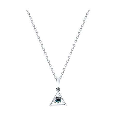 Колье из серебра с эмалью