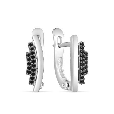 Серьги из серебра с шпинелью