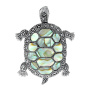 Серебряная брошь «Черепаха»