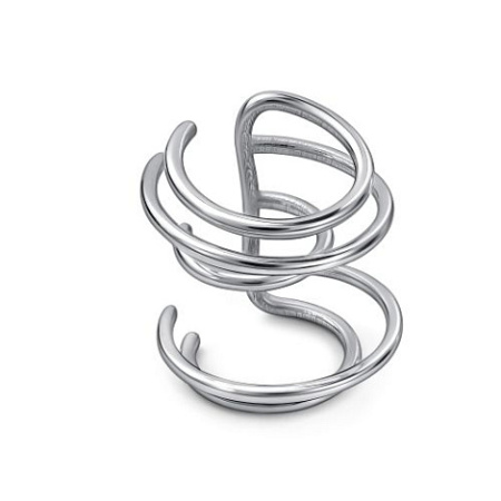 Серьга каффа из серебра