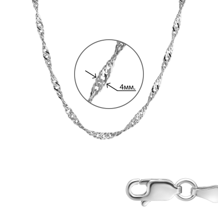 Цепь серебряная «Сингапур»