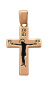 Крест серебряный с распятием позолоченный