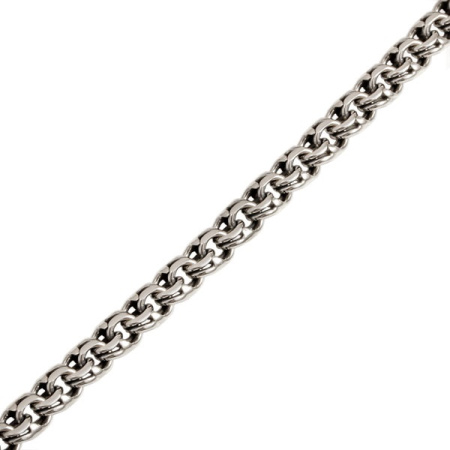 Цепь серебряная «Бисмарк круглый» ширина 7 мм