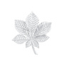 Серебряная брошь «Кленовый лист»