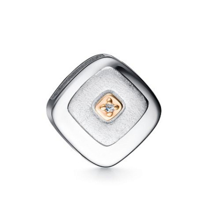 Подвеска из серебра с бриллиантом