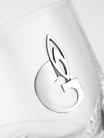 2 стакана для виски «Газпром» с серебром