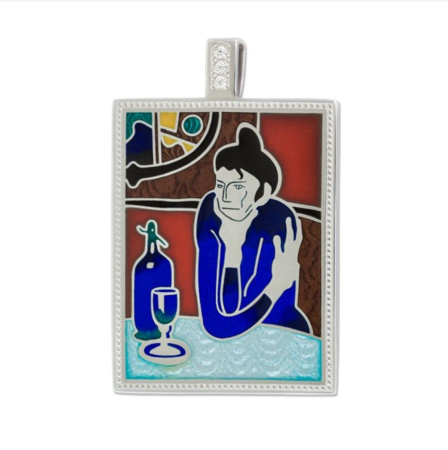 Серебряная подвеска «Любительница абсента»