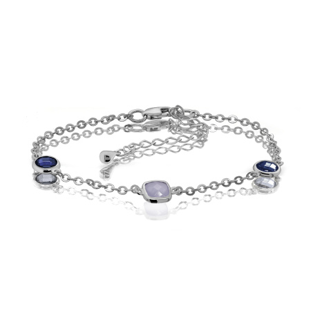 Браслет из серебра с алпанитом