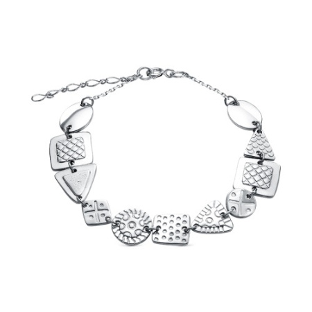 Серебряный браслет орнамент