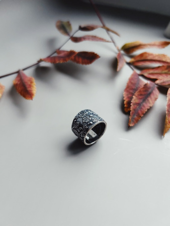 Серебряное кольцо «Гербарий»