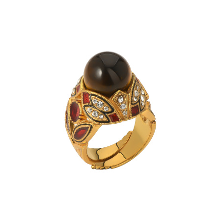 Кольцо из серебра с эмалью «Фаберже»