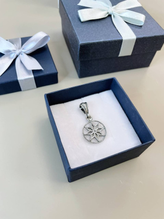 Серебряный оберег «Алатырь»