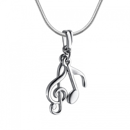 Подвеска из серебра «Скрипичный ключ и Нотка»