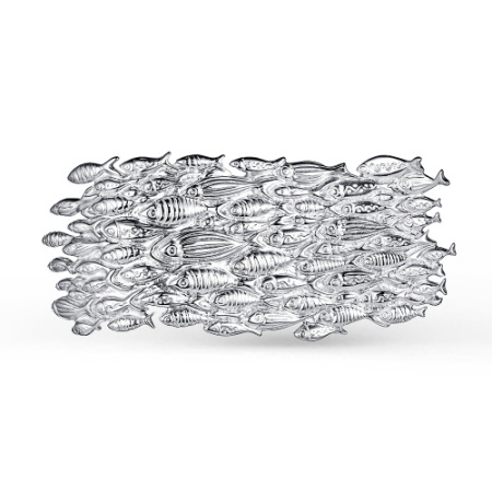 Брошь из серебра «Много-много Рыб»