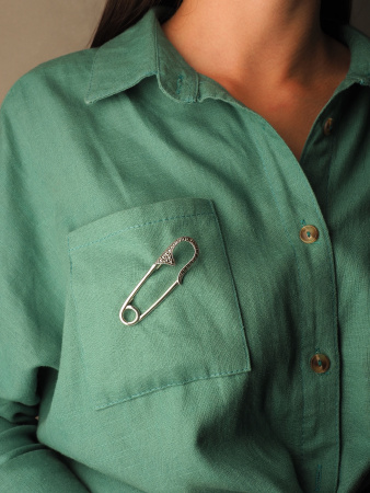 Брошь из серебра «Булавка»