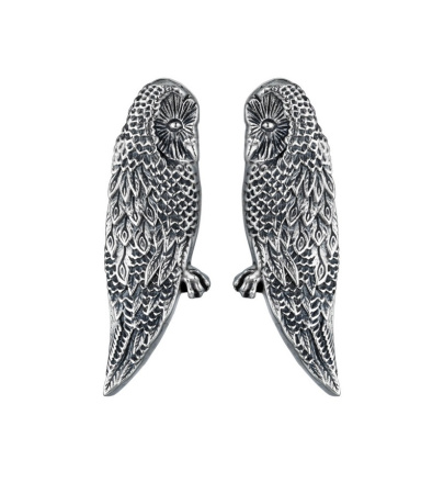 Серебряные серьги « Совы»