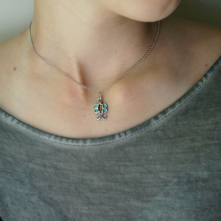 Серебряная подвеска «Мотылёк»