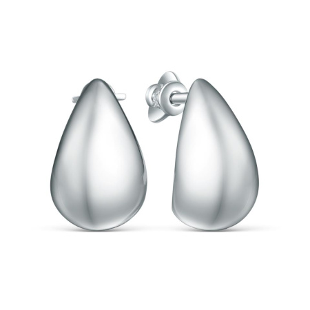 Серьги-гвоздики из серебра «Капля»