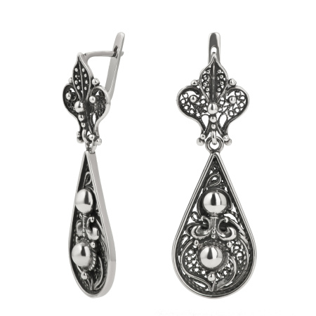 Серьги из серебра «Этника»