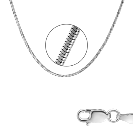 Серебряная цепь «Шнурок»